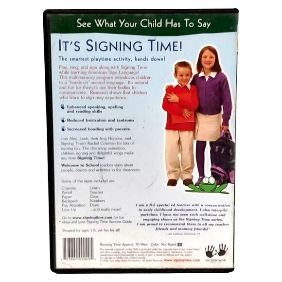 Signing Time! Vol. 13 Welcome To School DVD - Picture 2 of 10